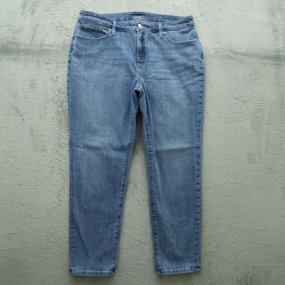 Chico's Jeans Women's 2R US-12 High-Rise Girlfriend Slim Leg Ankle 27" Inseam